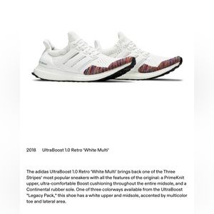 Adidas Ultraboost 1.0 Retro in multi-white